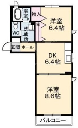 メイフラワー　Ａ棟の物件間取画像